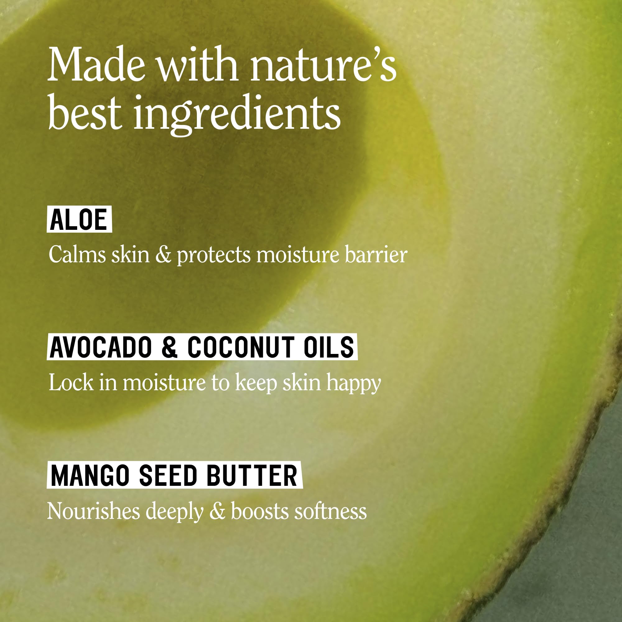 California Naturals mango seed butter close-up highlighting skin-replenishing benefits