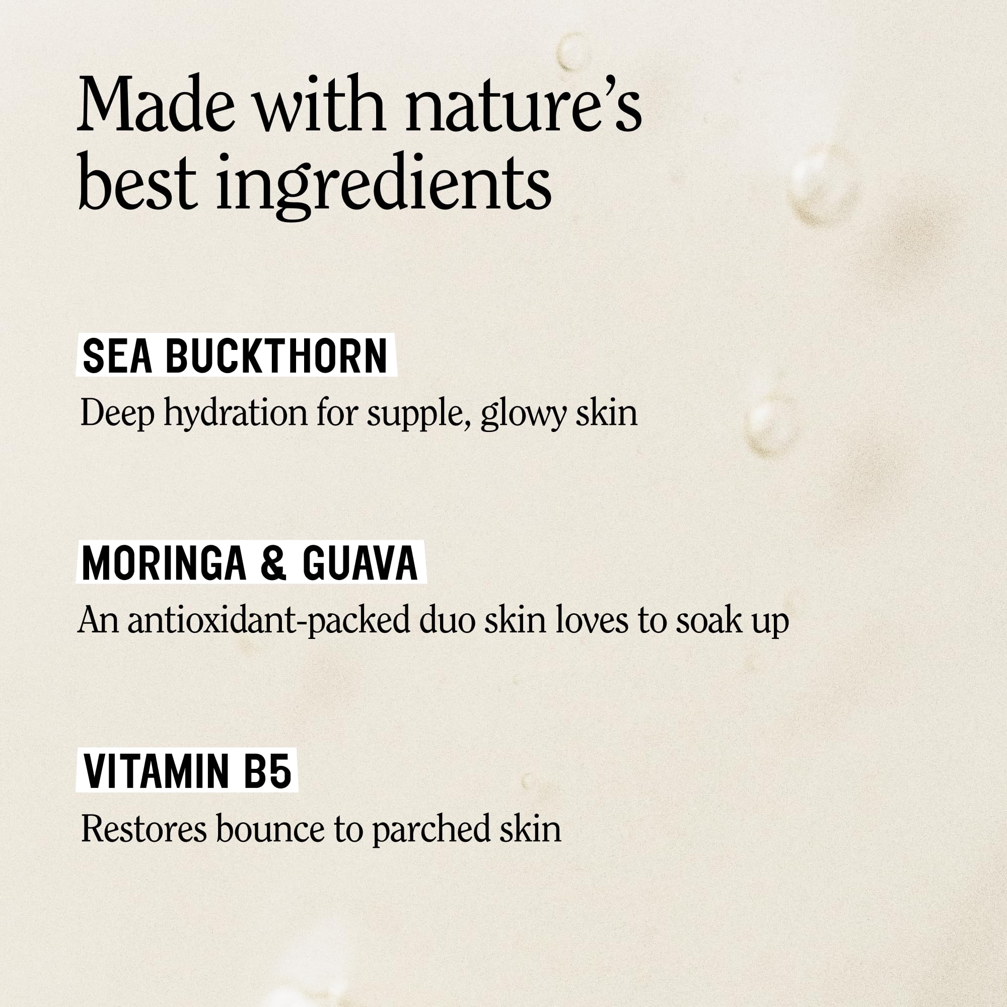 California Naturals creamy lather in hand providing gentle cleanse