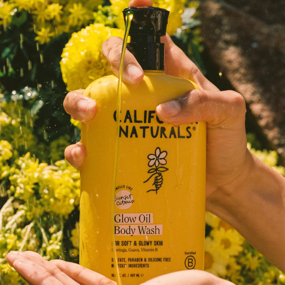 California Naturals recycled packaging label showing eco-friendly materials