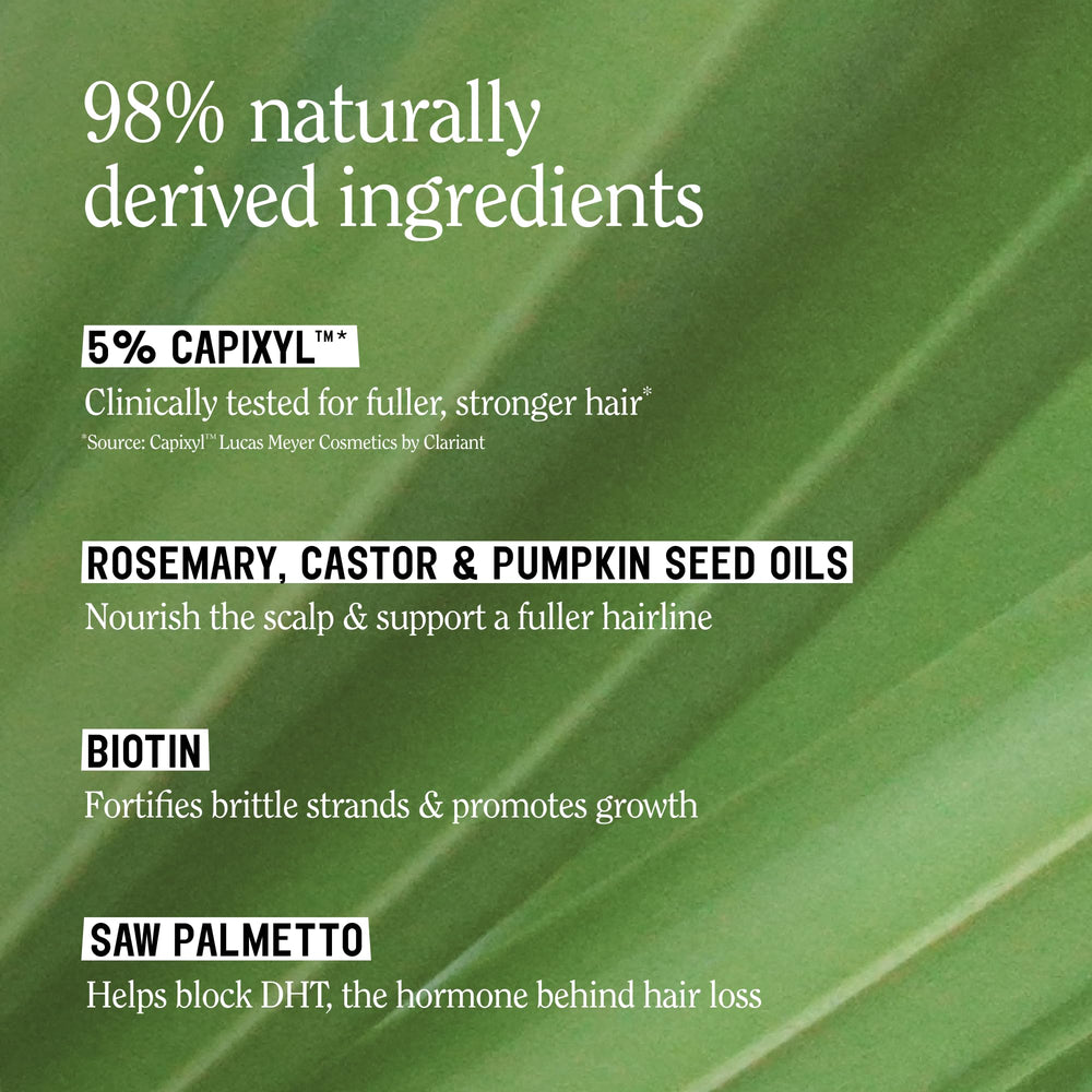 California Naturals rosemary and castor oil ingredients visual nourishing roots