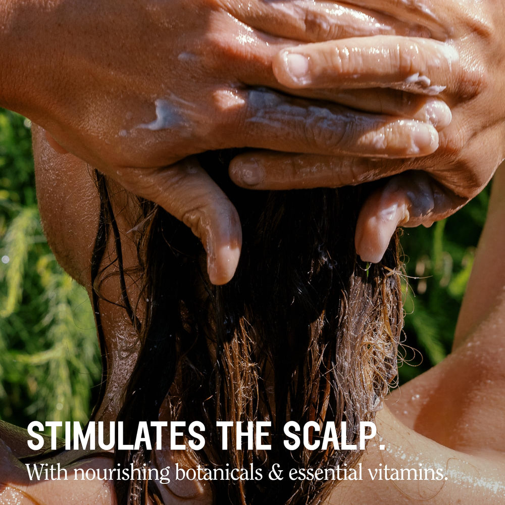 California Naturals shampoo foam texture cleansing scalp gently