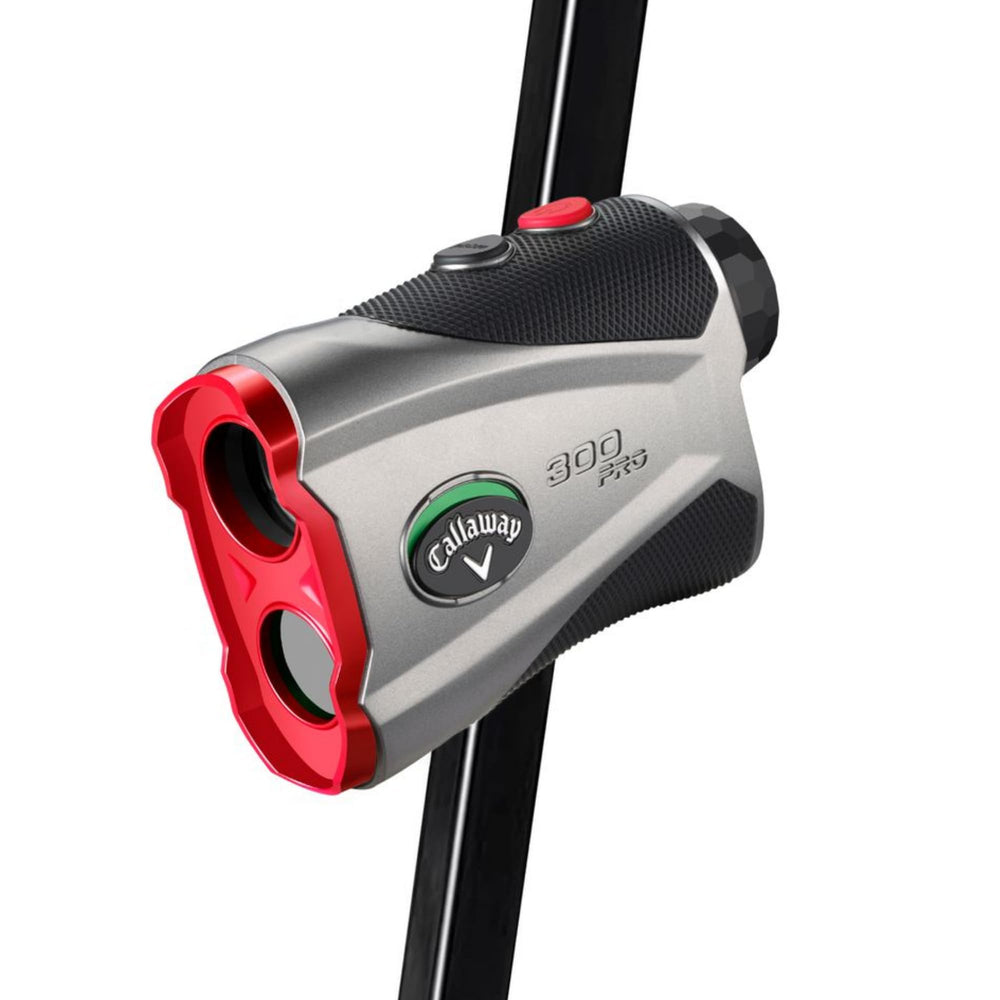 Callaway 300 Pro held in hand demonstrating pocketable scale