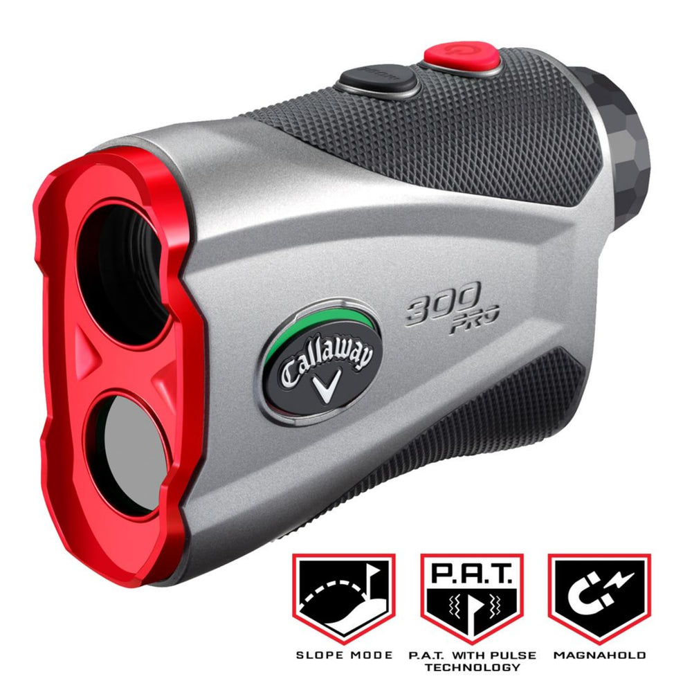 Callaway 300 Pro measuring flagstick with pulse confirmation for confidence