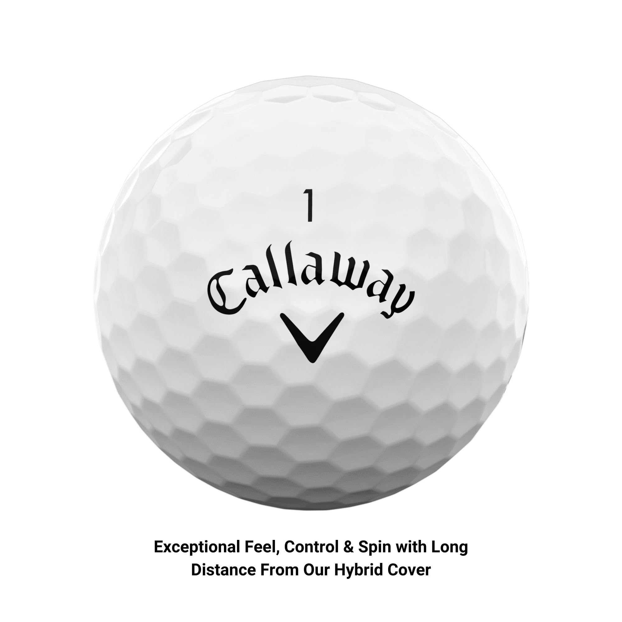 Callaway Supersoft core close-up highlighting speed and soft compression