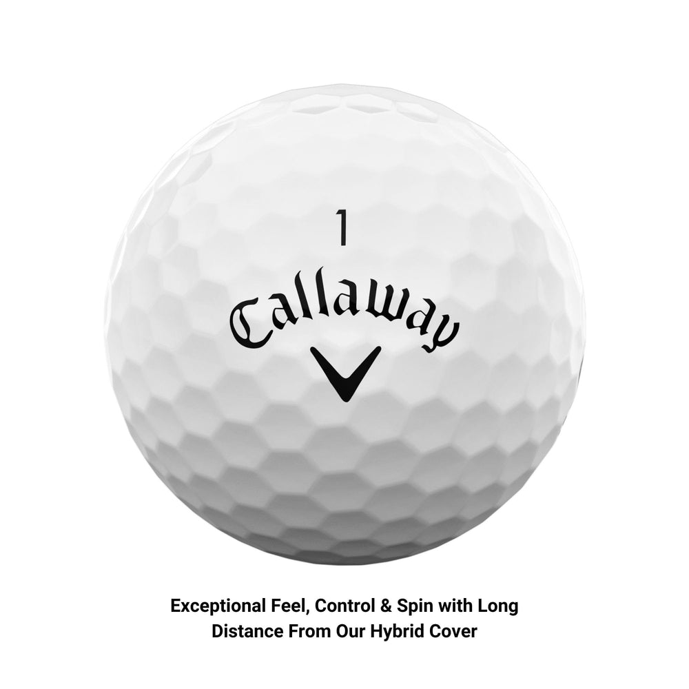 Callaway Supersoft core close-up highlighting speed and soft compression