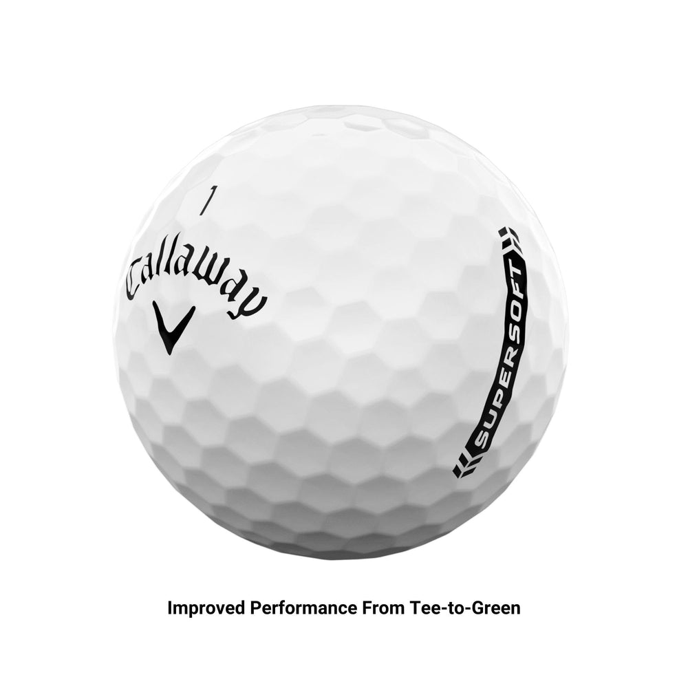 Callaway Supersoft stopping on the green demonstrating wedge control