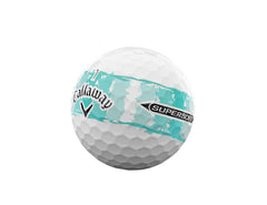 Callaway Supersoft ball on tee in play demonstrating stable flight and tracking benefit