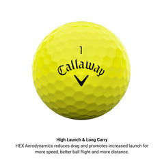 Callaway Warbird close texture detail highlighting HEX dimples for stable flight