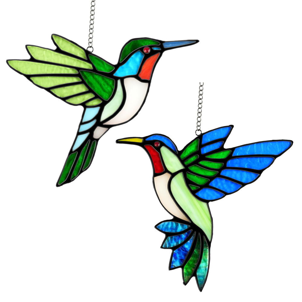 Calmpathz hummingbirds front view showing vibrant colors and detail