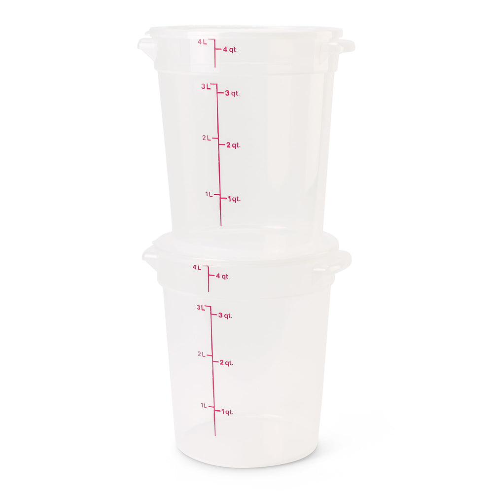 Cambro translucent container showing visible contents for quick identification