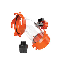 Camco Rhino Blaster front view showing compact rinser and nozzle benefit easy cleaning