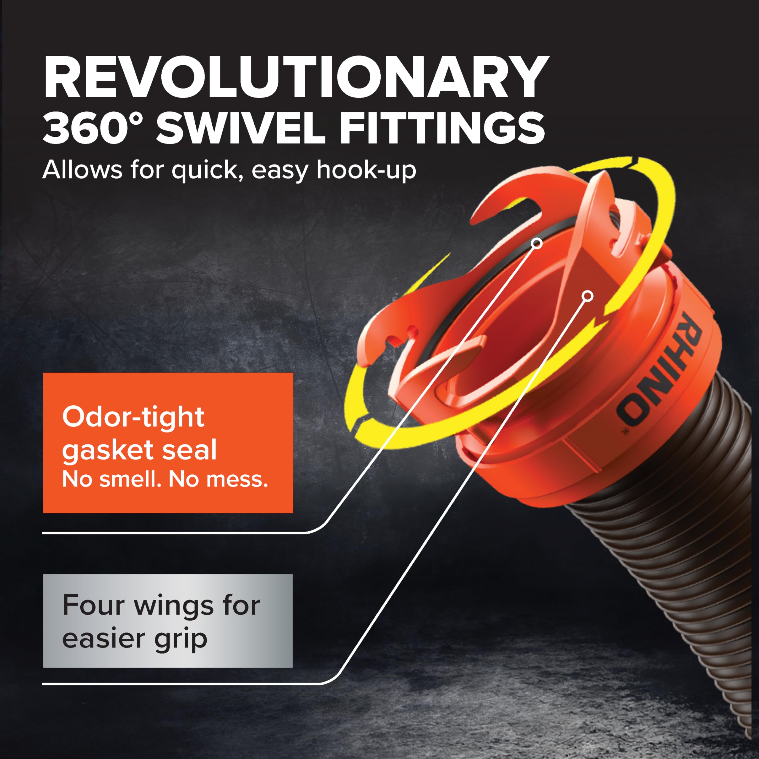 Camco RhinoFLEX cutaway showing steel wire reinforcement for kink and collapse resistance