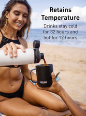 CamelBak Chute Mag magnetic cap detail demonstrating secure one-handed drinking benefit