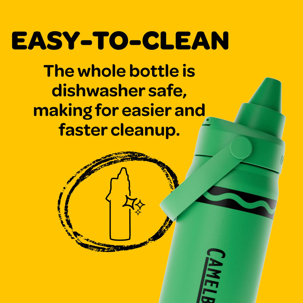 CamelBak Crayola with ice and fruit showing cold retention and beverage freshness