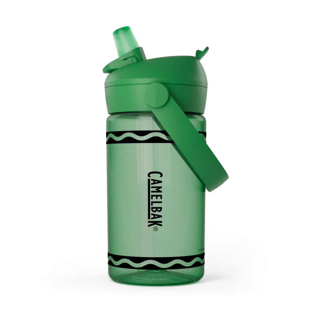 CamelBak lid close-up highlighting flip straw for spill control
