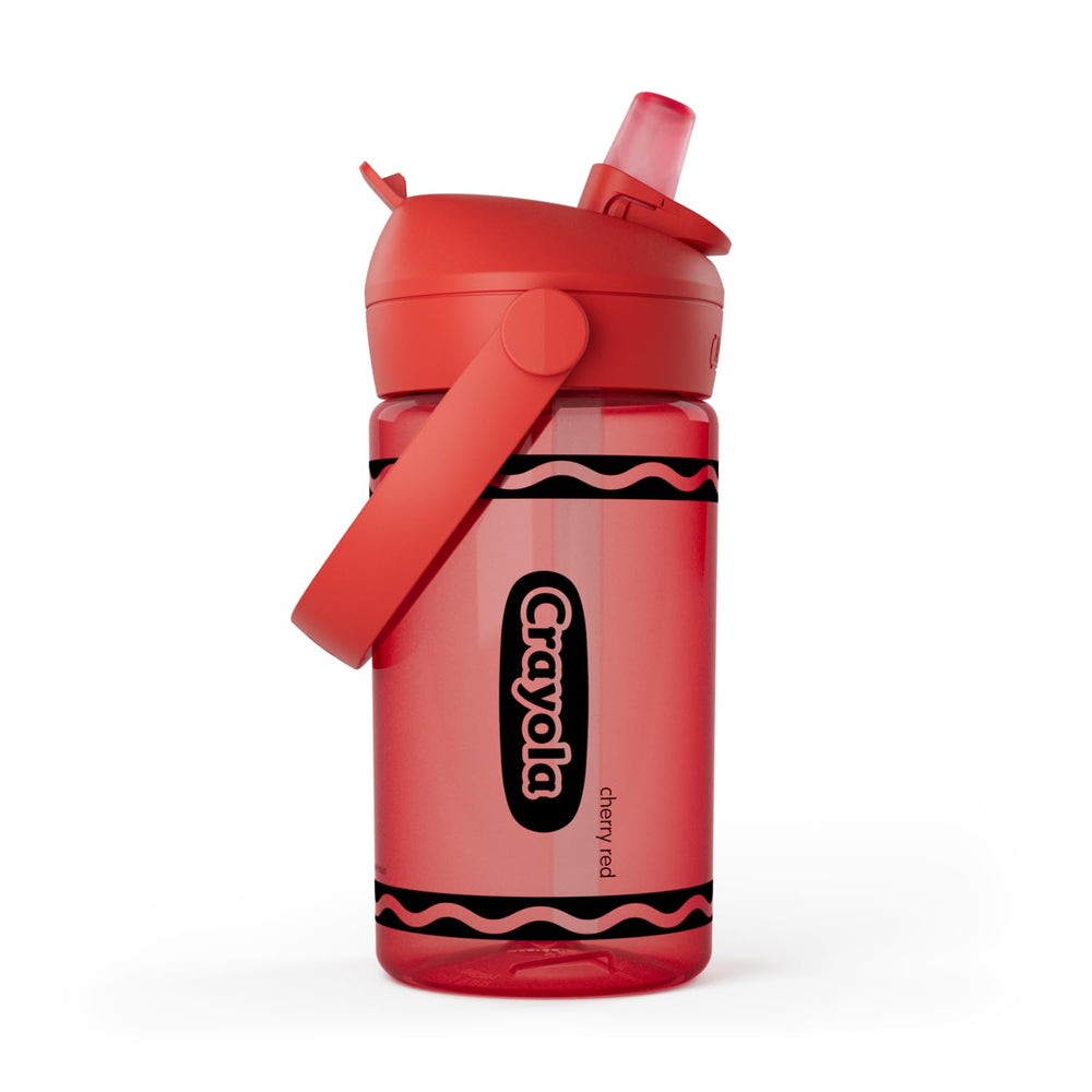 CamelBak bottle front view in Cherry Red, vibrant and easy recognition