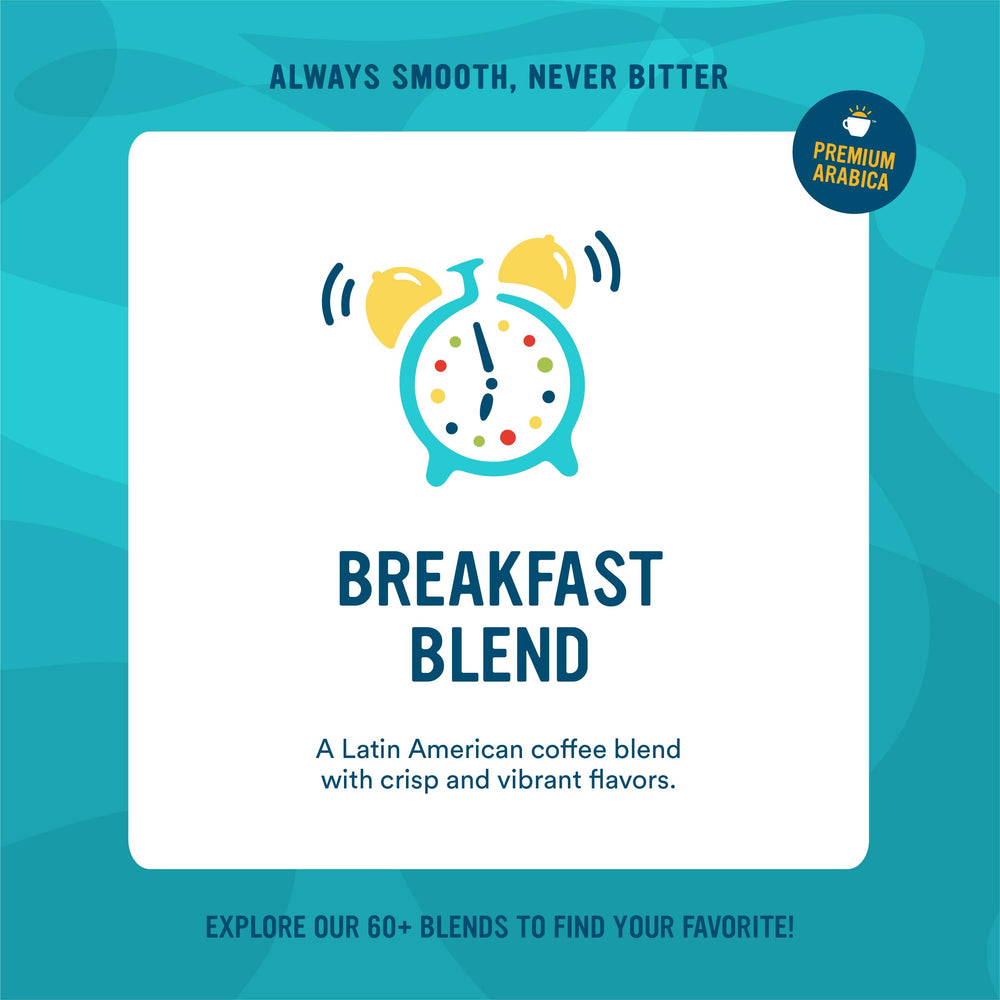 Cameron's Coffee close-up of ground breakfast blend texture highlighting smooth, even grind for consistent brewing