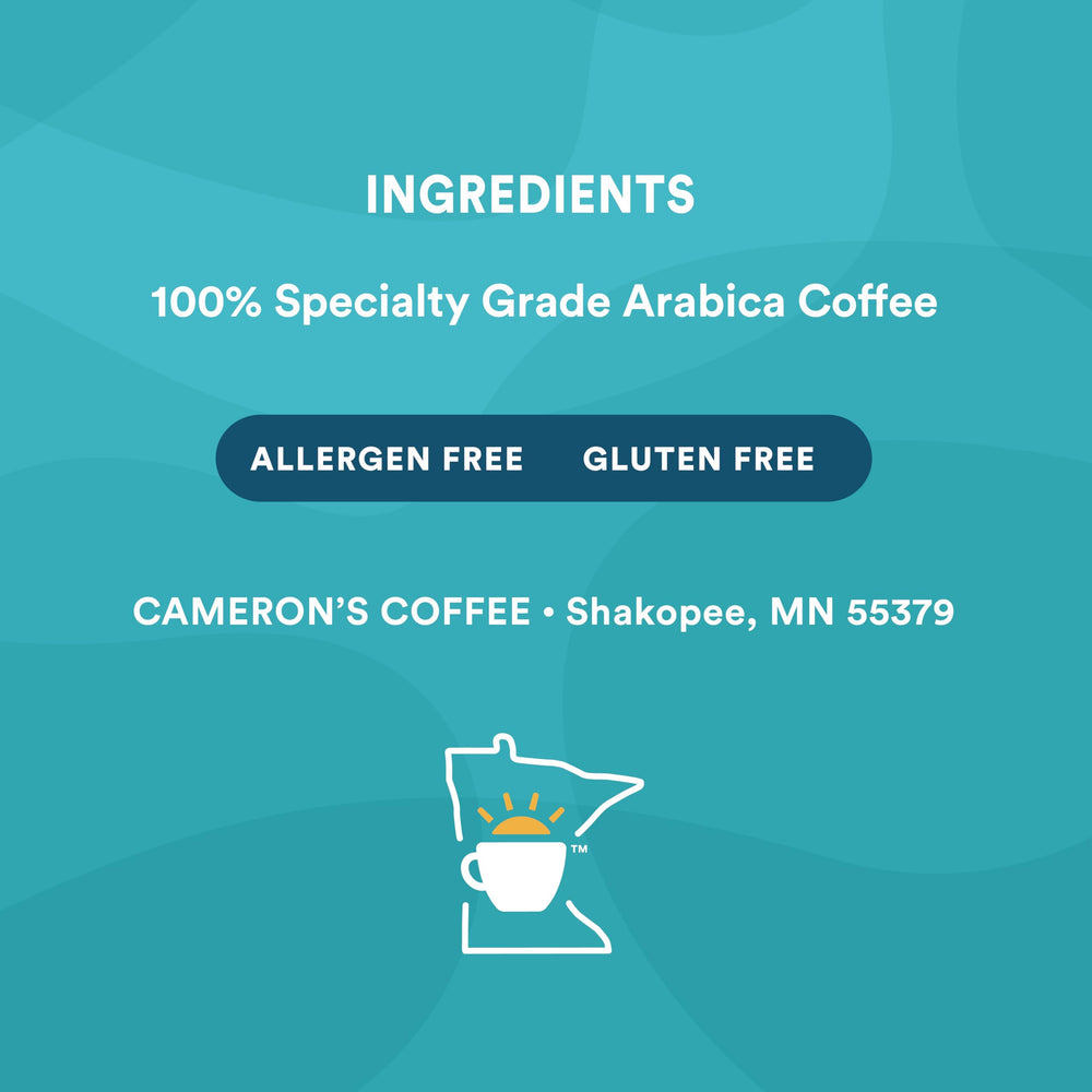 Cameron's Coffee being brewed with a pour-over cone illustrating bright, clean cup extraction at home