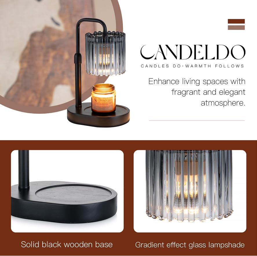 Candeldo size comparison with hand, compact footprint fits small spaces easily