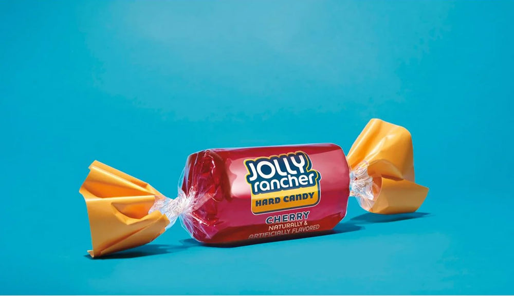 Candylish Jolly Ranchers in a clear bowl ready for serving at events