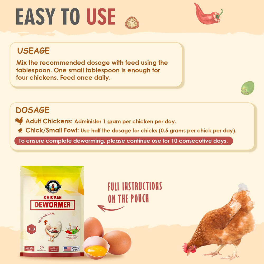 CanineGluca served in feed with hens eating, supporting flock gut health