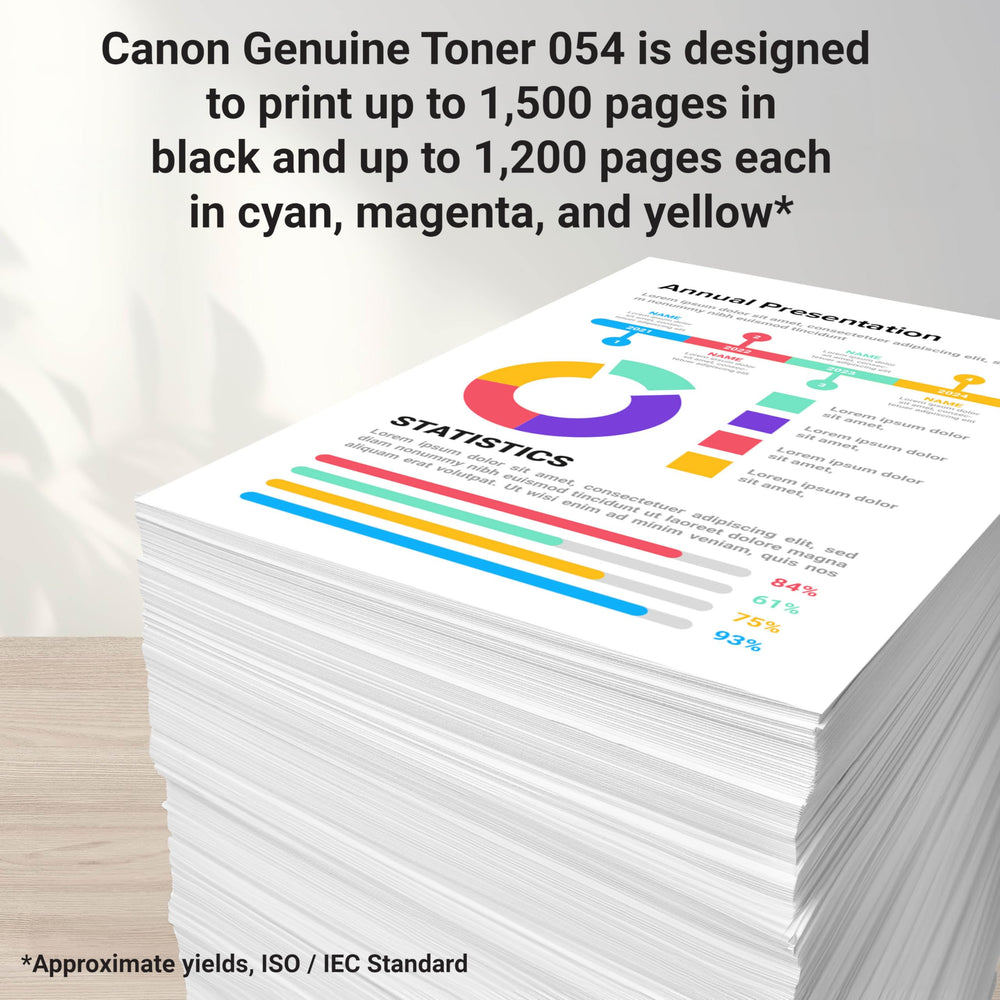Canon brand 054 cartridge installed in printer demonstrating easy replacement benefit