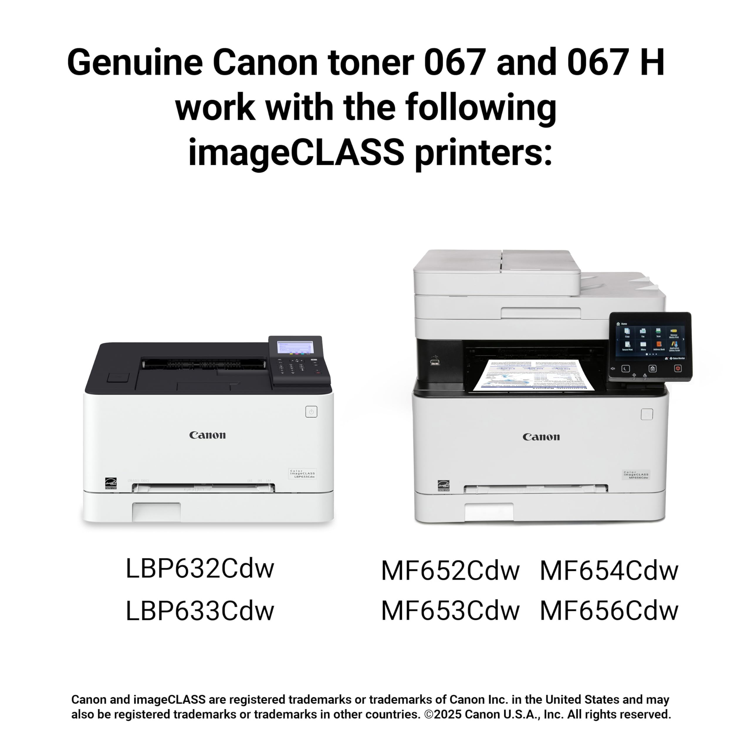 Canon 067 beside ruler for size and scale, helping plan storage and replacements