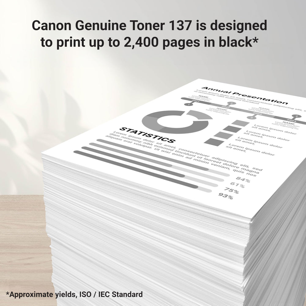 Canon 137 installed in Canon printer demonstrating easy drop-in installation benefit