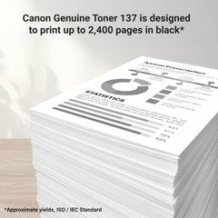 Canon 137 installed in Canon printer demonstrating easy drop-in installation benefit