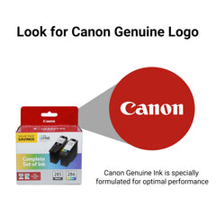 Canon PG-285 black cartridge label detail ensuring correct model and authenticity