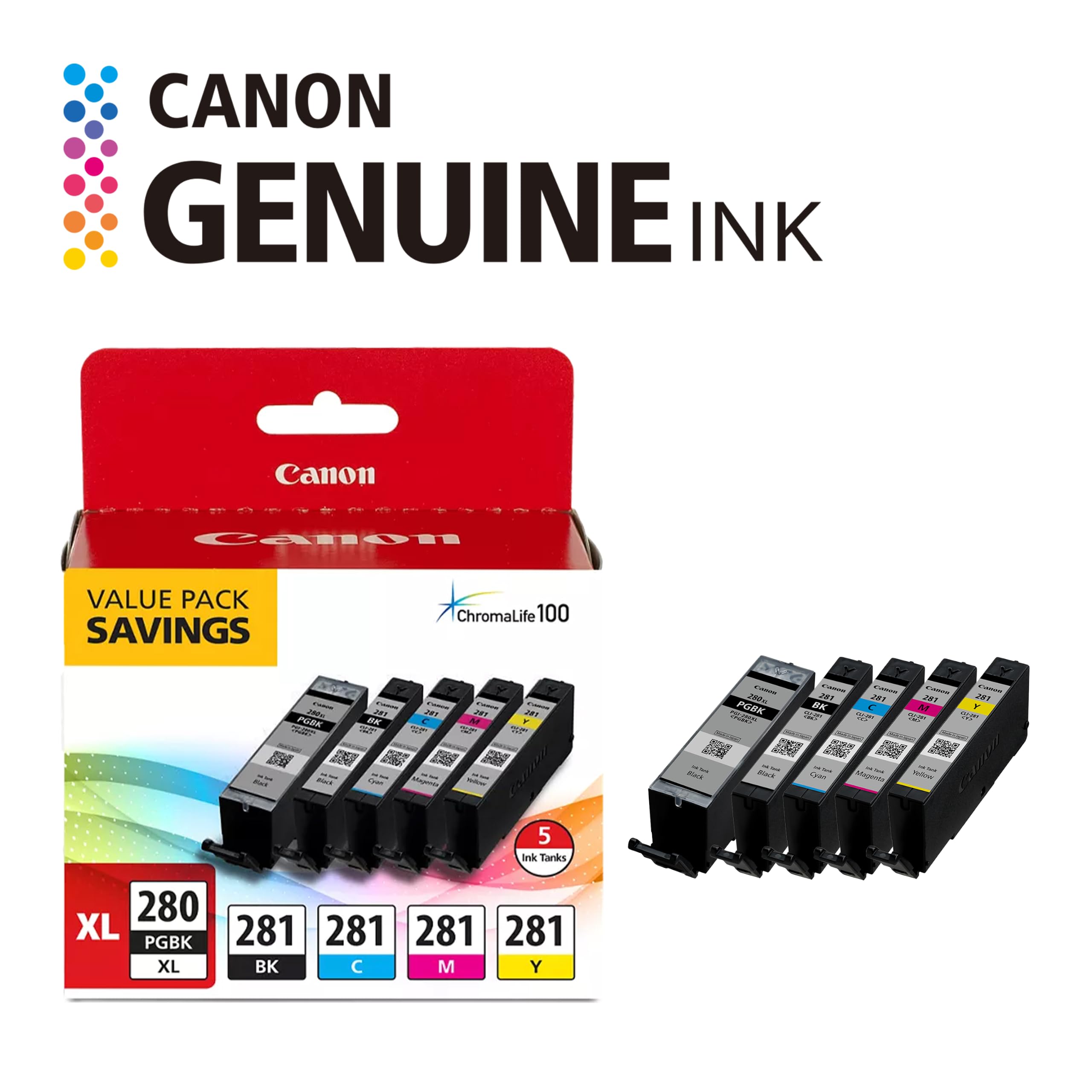 Canon close-up of cartridge nozzles highlighting printhead detail for reliable performance