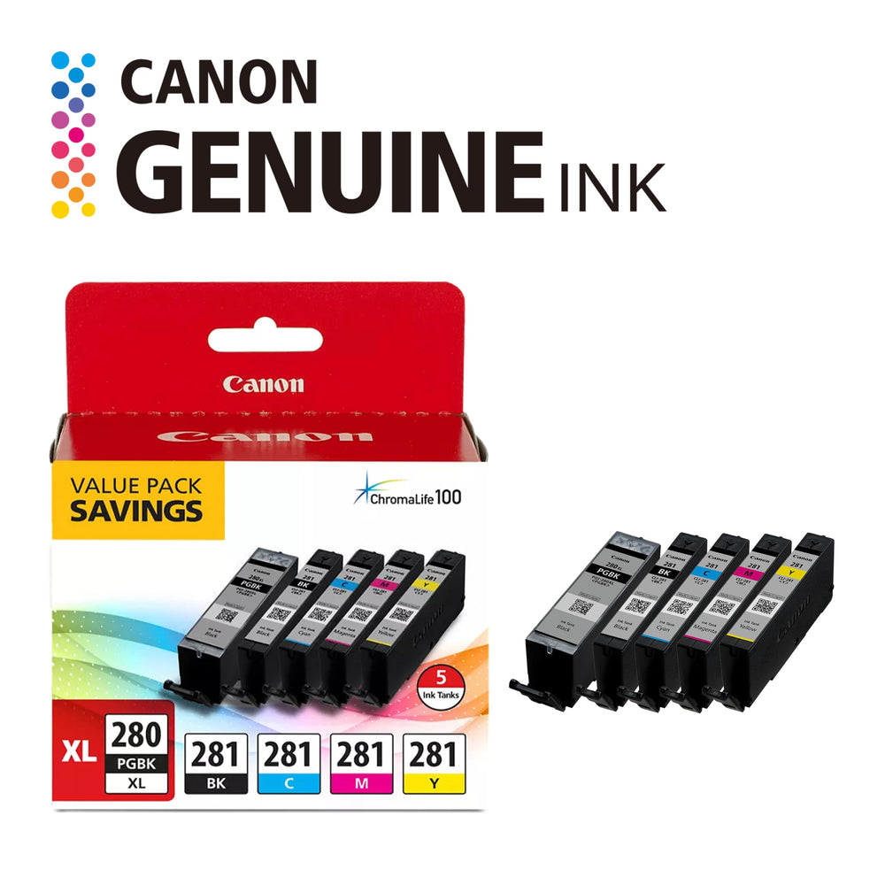 Canon close-up of cartridge nozzles highlighting printhead detail for reliable performance