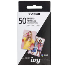 Canon Ivy close-up texture of Zink paper showing durable smudge-resistant finish
