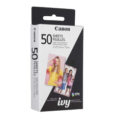Canon Ivy printed stickers in use on a scrapbook demonstrating easy peel-and-stick