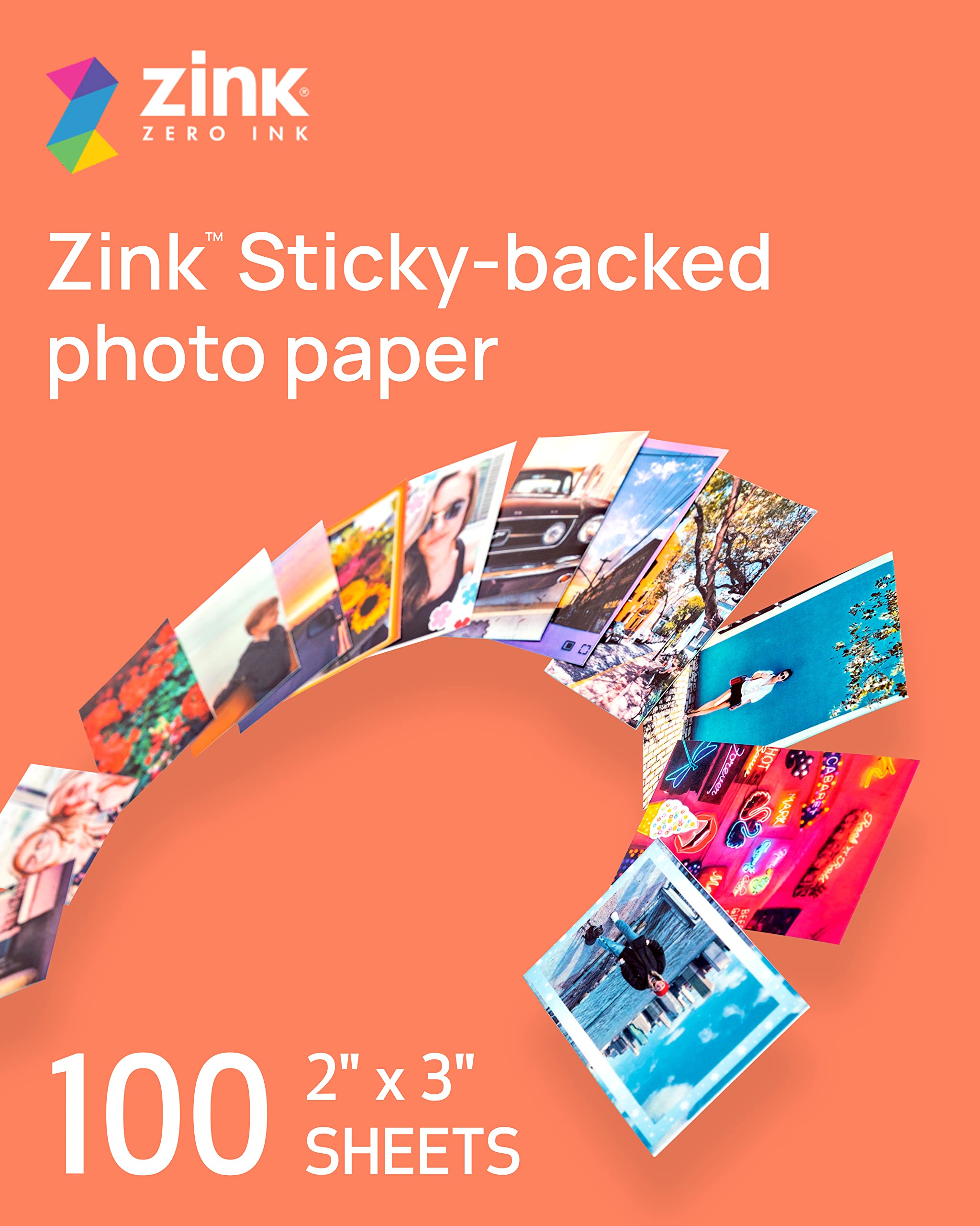 Canon Ivy close-up of ZINK paper surface highlighting vibrant color