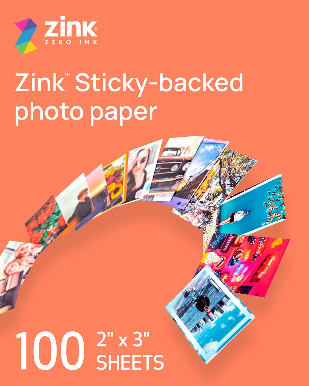 Canon Ivy close-up of ZINK paper surface highlighting vibrant color