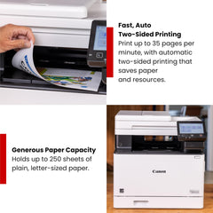 Canon MF753Cdw II duplex ADF top view enabling fast two-sided scans