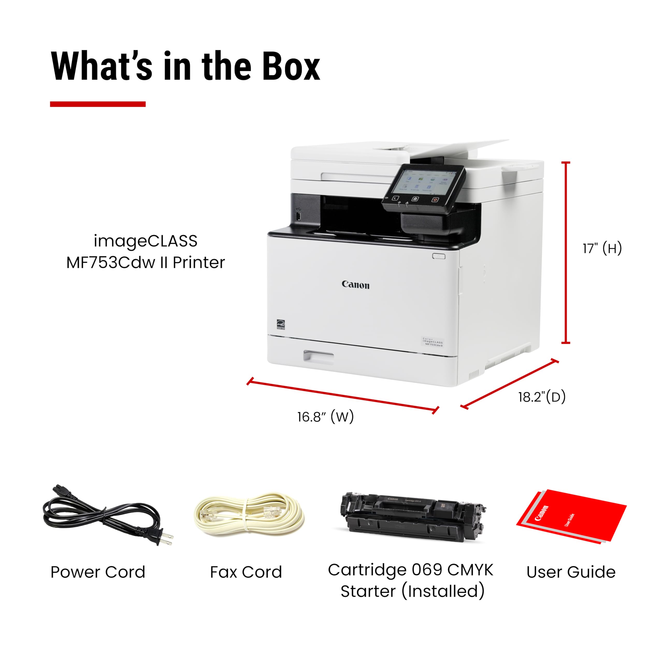 Canon MF753Cdw II in office lifestyle scene illustrating small-office fit