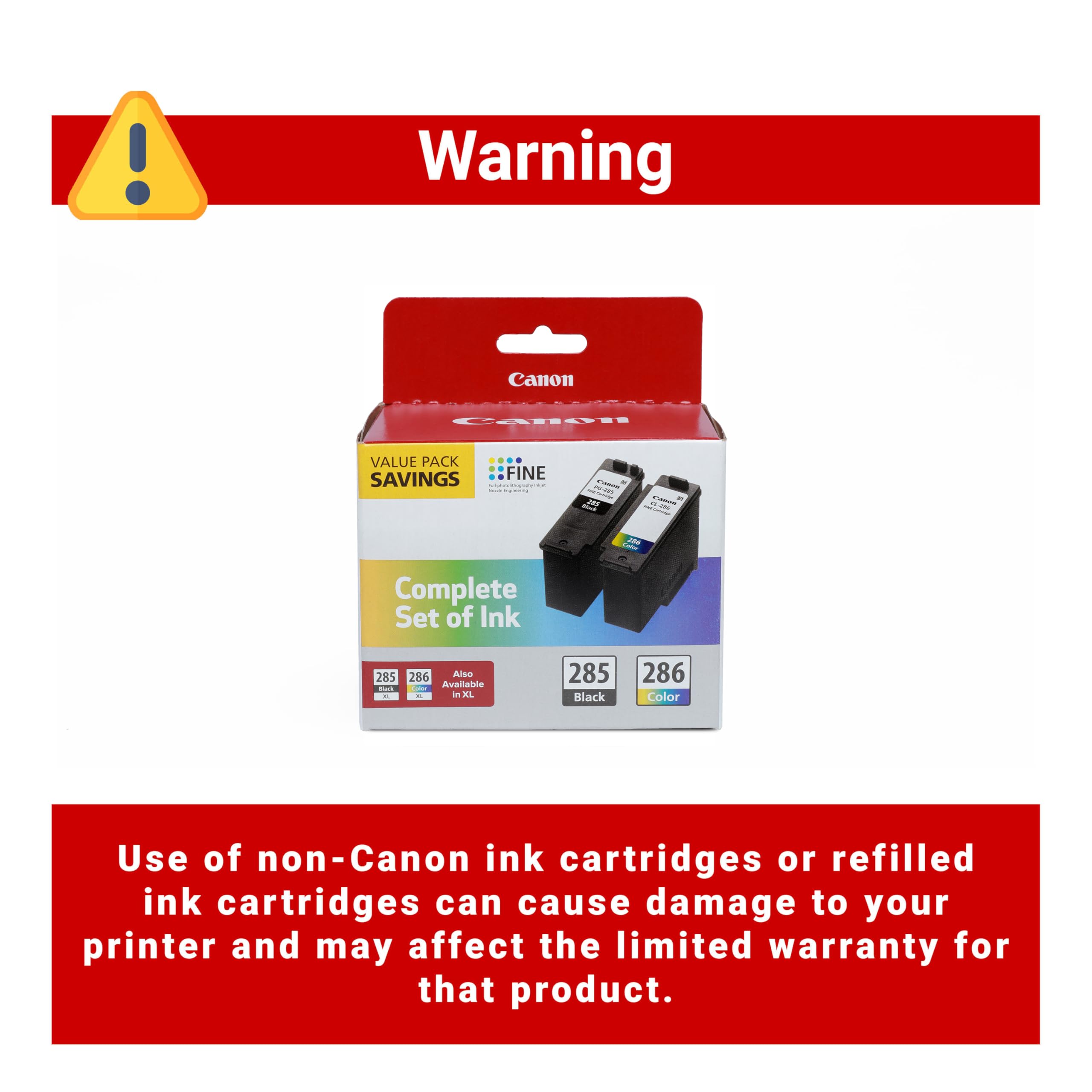 Canon cartridges being installed in compatible printer for easy reliable replacement