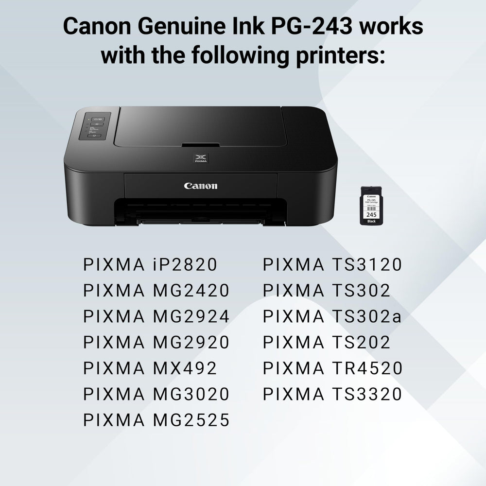 Canon PG-245 cartridge nozzle close-up demonstrating precise ink delivery