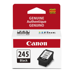 Canon PG-245 front packaging showing product and brand for genuine reliability