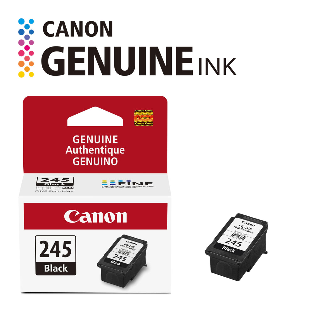 Canon PG-245 installed in a Canon printer for quick cartridge replacement