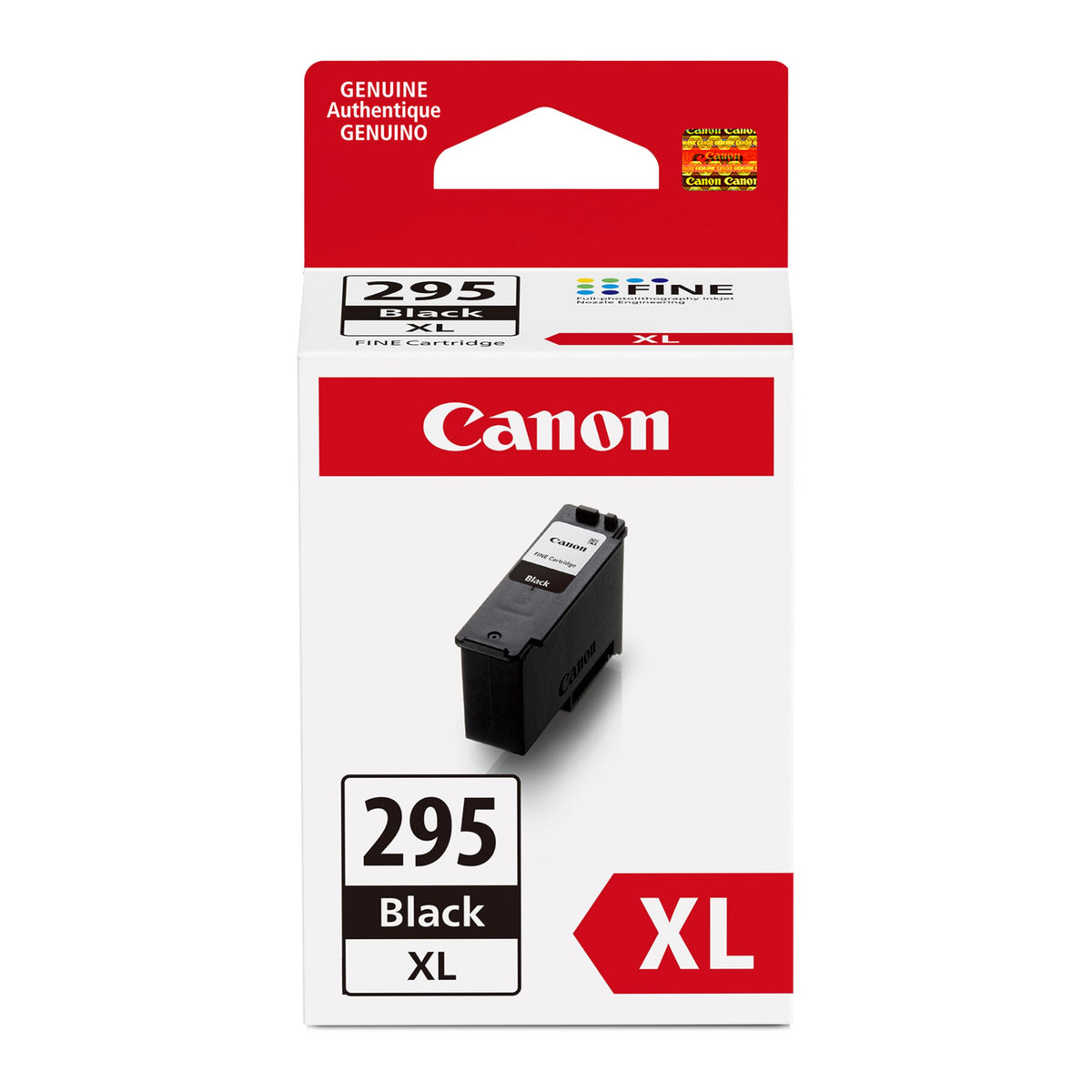 Canon PG-295XL front package showing cartridge and model for quick identification