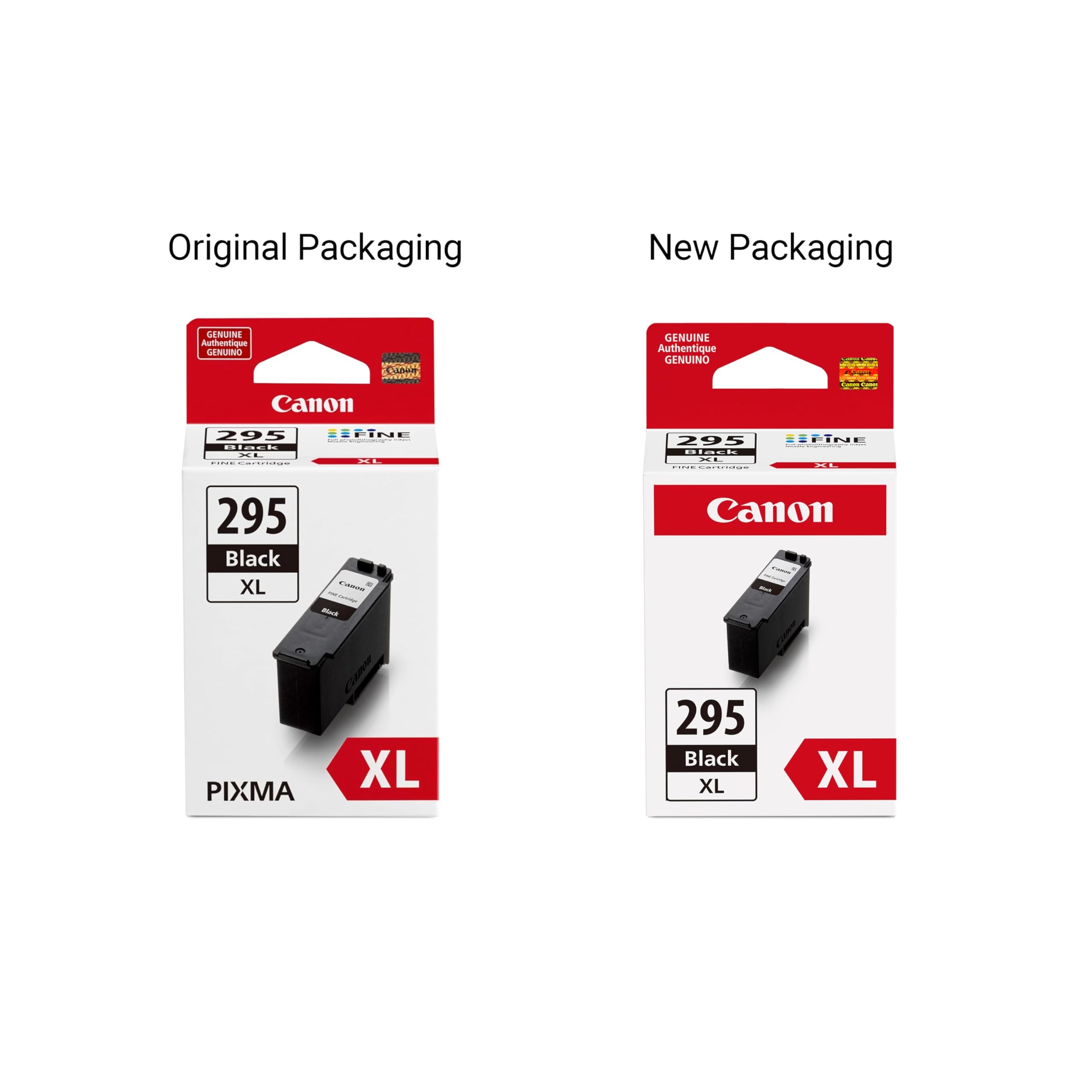 Canon PG-295XL nozzle close-up showing precise ink delivery for sharp prints