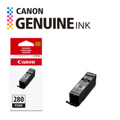 Canon PGI-280 nozzle detail demonstrating reliable ink flow and sharp prints