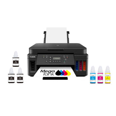 Canon PIXMA G6020 front view showing compact all-in-one design and easy access