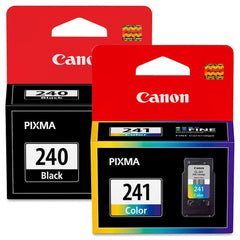 Canon cartridges installed in PIXMA printer producing crisp documents and vibrant color prints