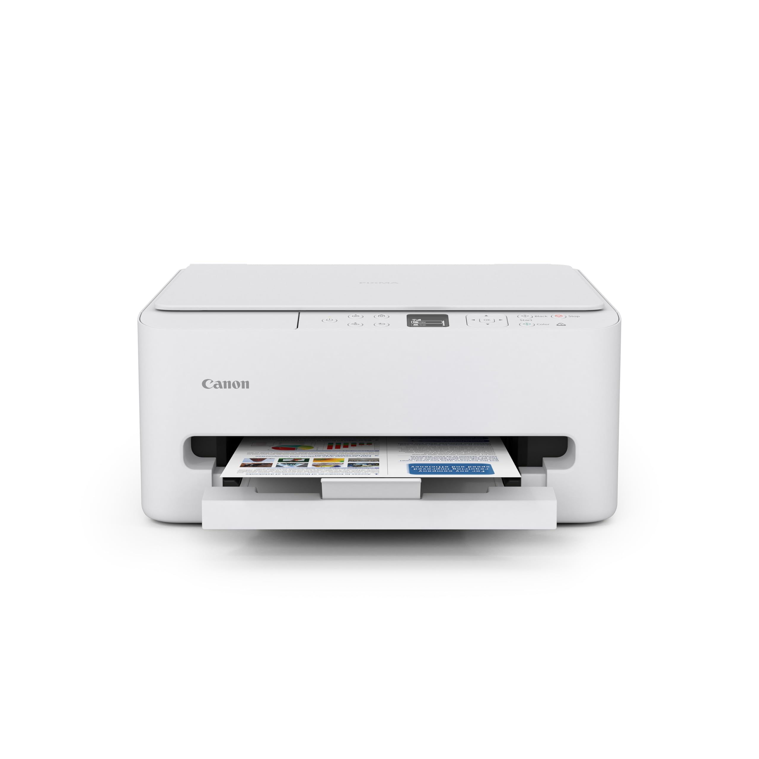 Canon PIXMA TS6520 front view showing compact all-in-one design and easy access