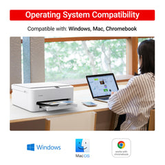 Canon PIXMA TS6520 paper tray loaded with paper showcasing simple media handling