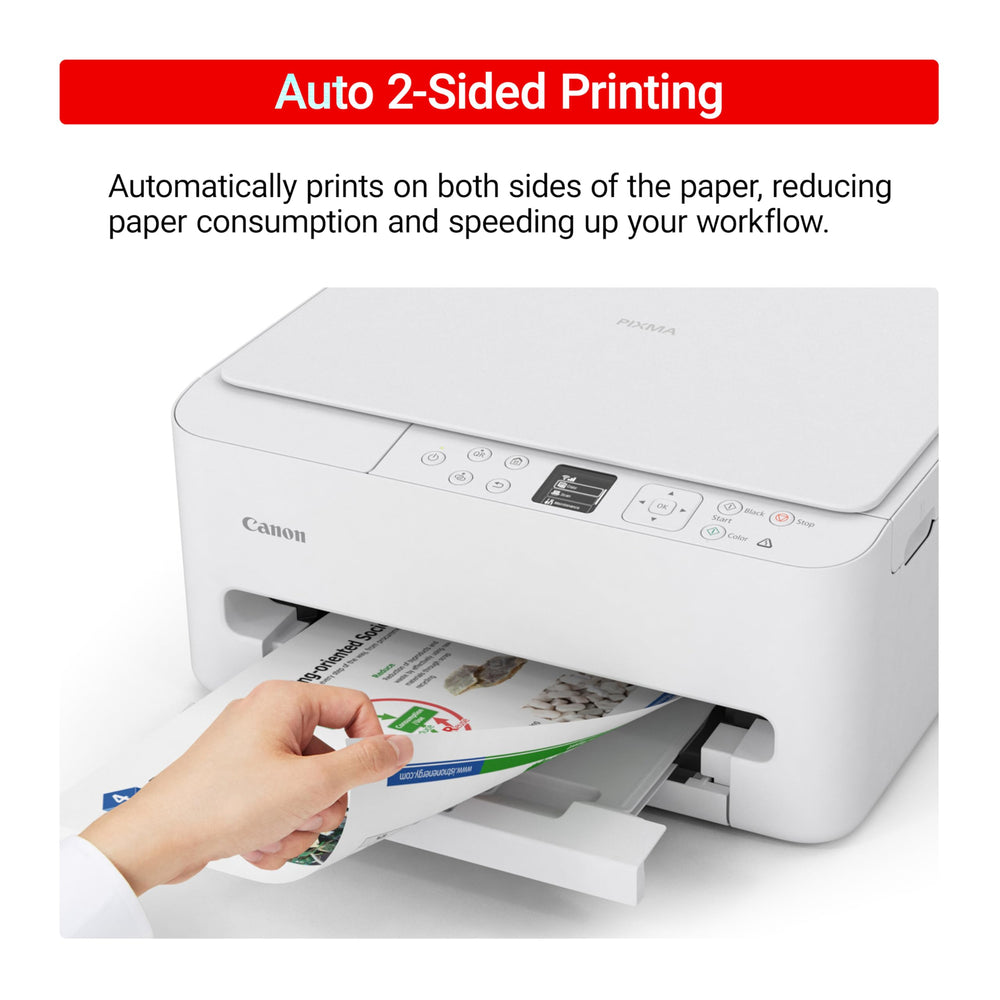 Canon PIXMA TS6520 printing from smartphone illustrating reliable wireless mobile printing